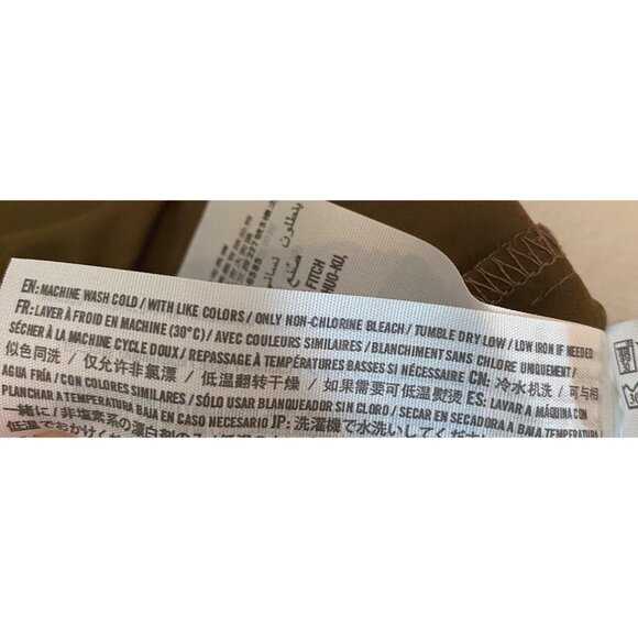 Abercrombie & Fitch Olive Green Satin Track Pants Polyester & Elastane Small - Picture 6 of 10